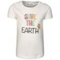 BLUE SEVEN - T-Shirt SAVE THE EARTH in weiß, Gr.92