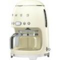 Filterkaffeemaschine mit Entkalkungsanzeige, 1,4l creme - Smeg