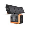 Hyrican UPP-600 Kit 600W, 596Wh, LiFePO4, tragbarer Akku/Batterie Powerstation 186000 mAh, mobiles Ladezentrum für Not-& Stromversorgung, orange|schwarz