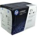 2 HP Toner CF287XD 87X schwarz