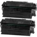 2 Ampertec Toner ersetzt HP Q7553XD 53X schwarz