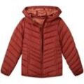 TOM TAILOR DENIM Damen Lightweight Jacke mit recyceltem Polyester, rot, Uni, Gr. XL