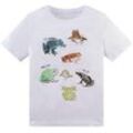 TOM TAILOR Jungen T-Shirt mit Tier-Print, weiß, Animalprint, Gr. 92/98