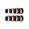 kwmobile Uhrenarmband 8x Sportarmband für Xiaomi Mi Watch Lite / Redmi Watch Armband