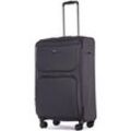 Stratic Reisekoffer Bendigo Light + Trolley 72 cm erweiterbar 4 Rollen 78 l - Schwarz