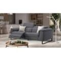 Italienisches Couchgarnitur VIENNA Sofa Designersofa - Grau