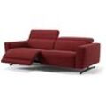 Stoff Sofagarnitur ALESSO Sofa mit Sitzfunktion - Rot