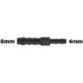 WamSter® I Schlauchverbinder Pipe Connector reduziert 6mm 4mm Durchmesser