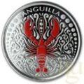 1 Unze Silbermünze EC8 Anguilla - Lobster 2018 - coloriert