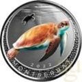 1 Unze Silbermünze EC8 Montserrat - Sea Turtle 2022 - coloriert