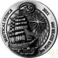 3 Unzen Silbermünze Ruanda Nautical Serie - 100 Jahre Sedov 2021 - High Relief