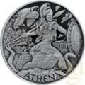 1 Unze Silbermünze Tuvalu - Gods of Olympus - Athena 2022 Antik Finish