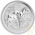2 Unzen Silbermünze Australien Lunar II Pferd 2014