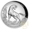 2 Unzen Silbermünze Australien Brumby 2022 - High Relief - polierte Platte