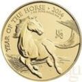 1 Unze Goldmünze Lunar UK Pferd 2014