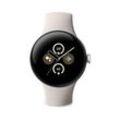 Google Pixel Watch 2 - LTE Smartwatch - Silber mit Porcelain Armband