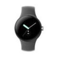 Google Pixel Watch - LTE Smartwatch - Silber mit Charcoal Armband