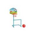 Pilsan 03392 Kinderbasketballkorb und Fußballset, ab 3 Jahre, drin und draußen blau