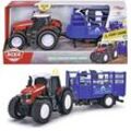 Dickie Toys Spielzeug-Traktor Bauernhof Traktor Anhänger Go Real / Farm Ferguson Animal 203734003