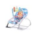 Chipolino Babywippe Baby Spa 2 in 1 elektrisch Stuhl Schaukelfunktion Spielbogen blau