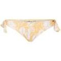 TOM TAILOR Damen Gemusterter Bikini Slip mit Bändern, gelb, Muster, Gr. 36