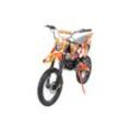 Kinder-Crossbike Predator, Benzin-Kindermotorrad, 125ccm, Scheibenbremsen, 4-Takt-Motor, ab 8 Jahren (Orange)
