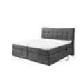 ED Lifestyle Malibu 1 mit Motor Boxspringbett Holzwerkstoff/Tonnentaschenfederkern H2 180x200 cm x200 cm Anthrazit