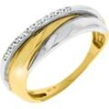 CELESTA® Damen Ring, 375er Gelb-/Weißgold, gold, 60