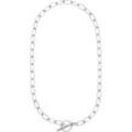 NOELANI Damen Halskette "Chunky Chain", Edelstahl, silber