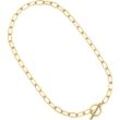 NOELANI Damen Kette "Chunky Chain 2032328", Edelstahl, gold