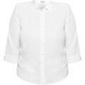 ERFO Bluse, Knopfleiste, einfarbig, für Damen, weiß, 42