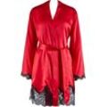 Aubade Mon Amour Nachthemd Kimono, Spitze, für Damen, rot, L