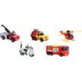 Jada® Feuerwehrmann Sam Fahrzeug-Set "Freewheel", 5er-Pack, rot