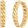 NOELANI Damen Creolen "Chunky Chain 2029992", Edelstahl, gold