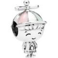 PANDORA Charm "Propeller Hat Boy 798015ENMX", 925er Silber, silber