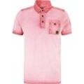 PME LEGEND Poloshirt, Baumwolle, Brusttasche, für Herren, pink, XXL