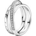 PANDORA Damen Ring "199057C01", 925er Silber, silber