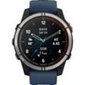 GARMIN® Herren Touchscreen-Smartwatch QUATIX® 7 AMOLED SAPPHIRE TITAN "010-02582-61", blau