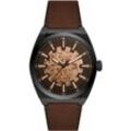 FOSSIL Herren Automatikuhr "Everett ME3207", schwarz