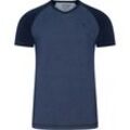 JOCKEY® T-Shirt, feuchtigkeitsregulierend, meliert, für Herren, blau, S