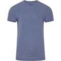 JOCKEY® T-Shirt, Rundhalsausschnitt, Melange, für Herren, blau, XXL