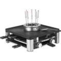 WMF 3-in-1 Gourmet-Station "Lumero", Tischgrill, Fondue-Set, Raclette, schwarz