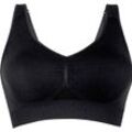 Anita Lotta Bralette, breite Träger, Raffung, für Damen, schwarz, XL