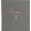 goldbuch Gästebuch "Cheers", grau