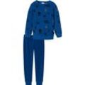 SCHIESSER Boys World Organic Cotton Schlafanzug "Vikings", Langarm, für Kinder, blau, 98