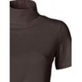 Damen Rollkragen-Shirt in braun ,Größe 50, Witt Weiden, 95% Baumwolle, 5% Elasthan