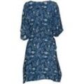 Viskose-Kaftan, Muster blau, 44/46