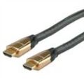 Roline HDMI Anschlusskabel HDMI-A Stecker, HDMI-A Stecker 7.50 m Schwarz 11.04.5805 Ultra HD (4k) HDMI mit Ethernet HDMI-Kabel