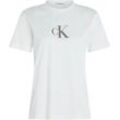 Calvin Klein Jeans T-Shirt, Baumwolle, für Damen, weiß, XS