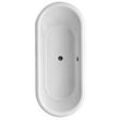 Villeroy und Boch Oval-Badewanne UBQ180NEU7V-01 177,1 x 77,1 cm, Ablauf mittig, weiß